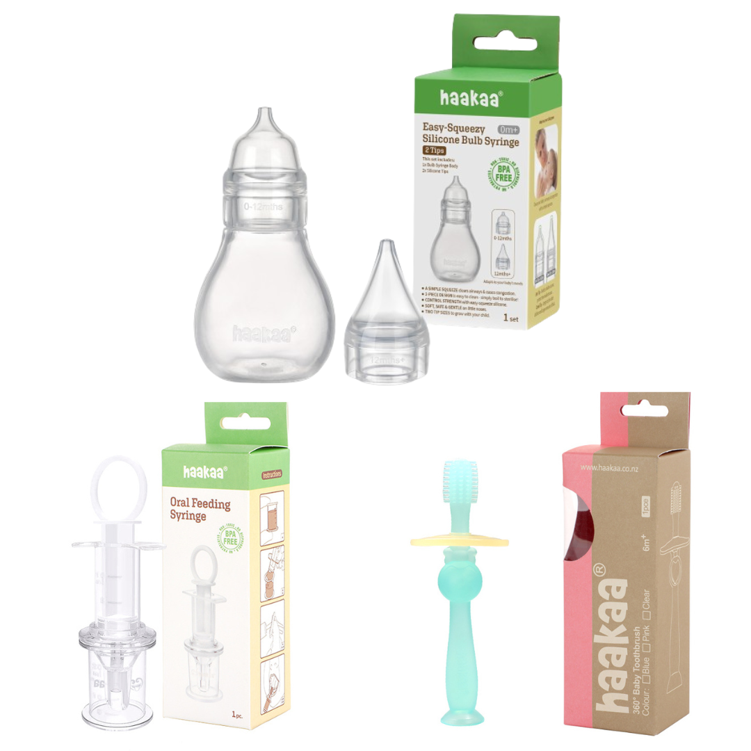 Control total: Aspirador nasal + jeringa + cepillo 360